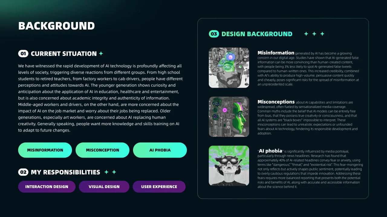 CAMI background: misinformation, misconceptions and AI phobia